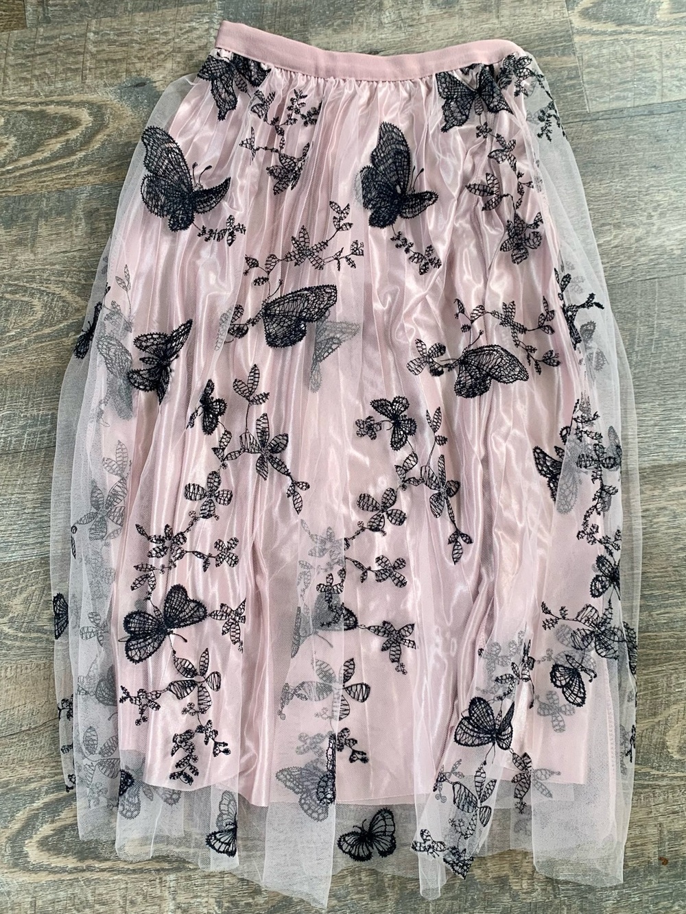 Fairycore Cottagecore  Pink Butterfly Festival Tulle Skirt - Elegant  Design